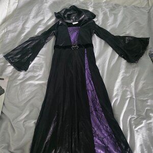 Spider sorceress Halloween costume girls small size 4 to 6